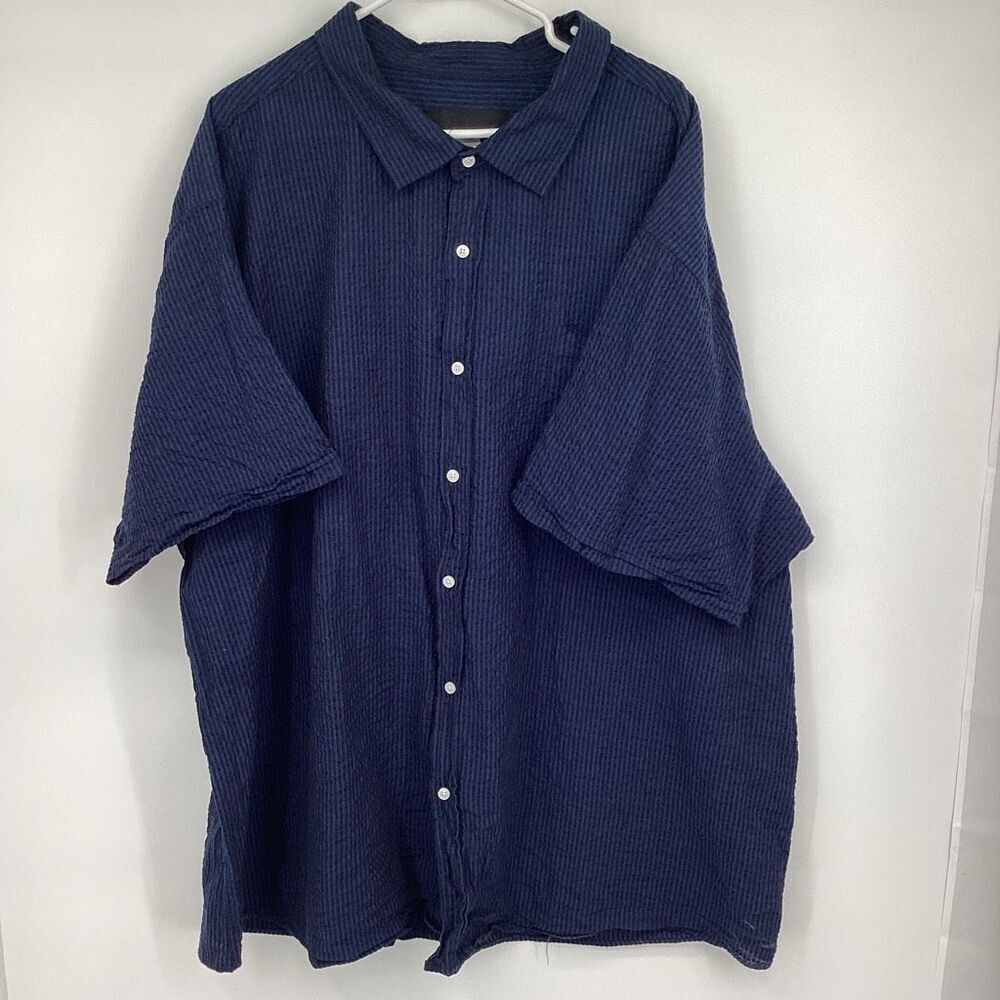 Men's‎ Winston Big & Tall Short Sleeved Seersucker Button up Shirt - 5XL